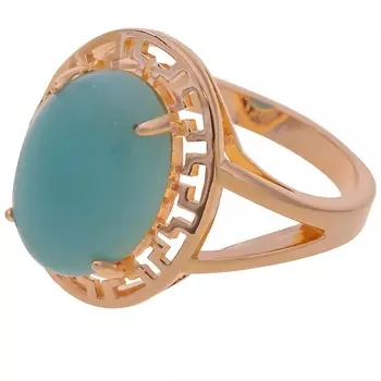 LJ Кольцо с амазонитом "Греческое"