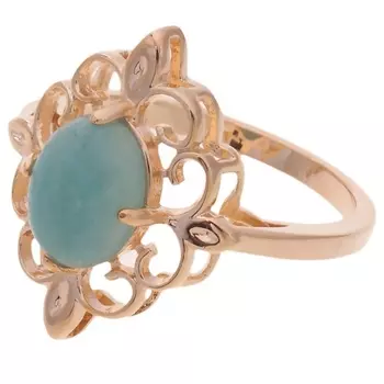 LJ Кольцо с амазонитом "Констанция"