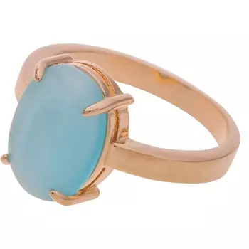 LJ Кольцо с амазонитом "Овал"