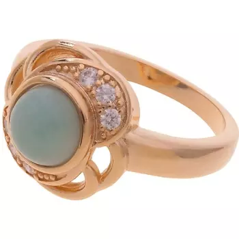 LJ Кольцо с амазонитом "Серенада"