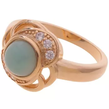 LJ Кольцо с амазонитом "Серенада"