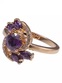 LJ Кольцо с аметистом "Королевский блеск"
