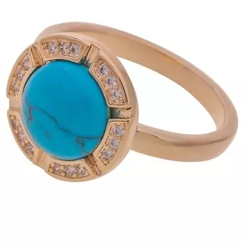 LJ Кольцо с бирюзой "Луна"