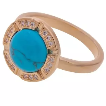 LJ Кольцо с бирюзой "Луна"