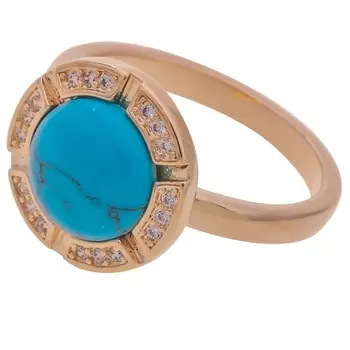 LJ Кольцо с бирюзой "Луна"