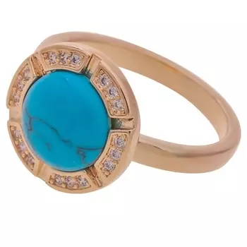 LJ Кольцо с бирюзой "Луна"