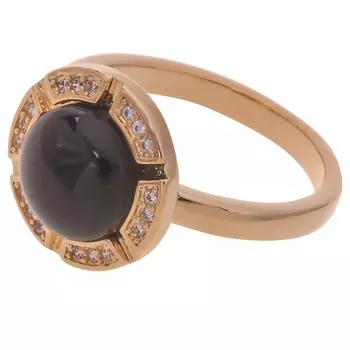 LJ Кольцо с черным ониксом "Луна"