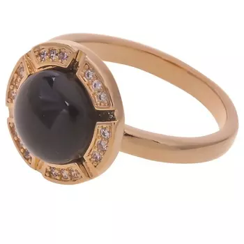 LJ Кольцо с черным ониксом "Луна"