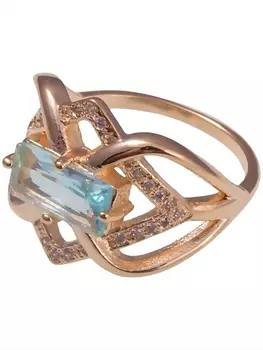 LJ Кольцо с голубым фианитом "Ариадна"