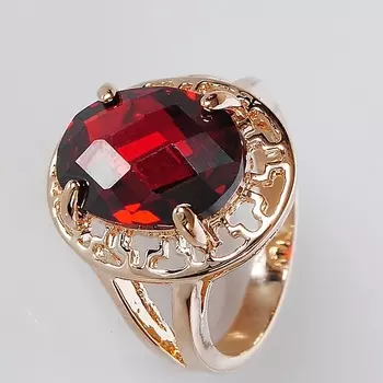 LJ Кольцо с гранатом "Греческое"