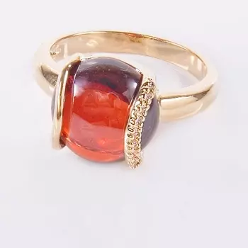 LJ Кольцо с гранатом "Элана"