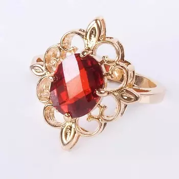 LJ Кольцо с гранатом "Констанция"