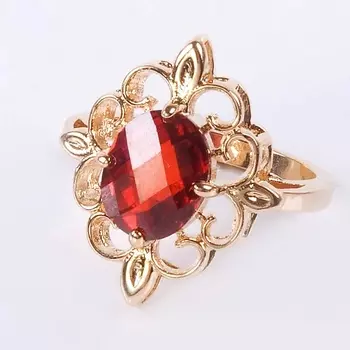 LJ Кольцо с гранатом "Констанция"