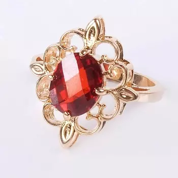 LJ Кольцо с гранатом "Констанция"