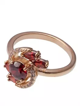 LJ Кольцо с гранатом "Королевский блеск"