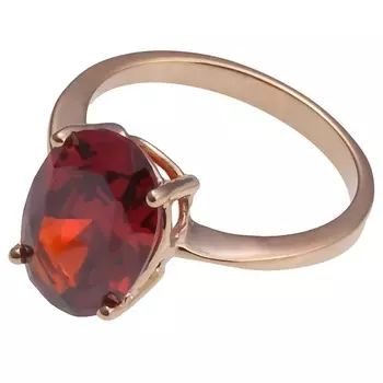 LJ Кольцо с гранатом "Овал"
