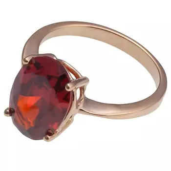LJ Кольцо с гранатом "Овал"