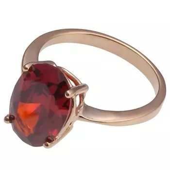 LJ Кольцо с гранатом "Овал"