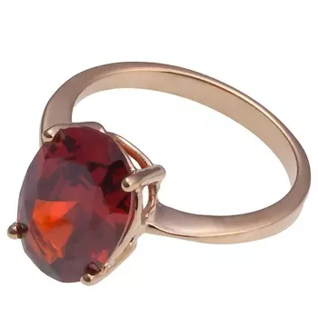 LJ Кольцо с гранатом "Овал"