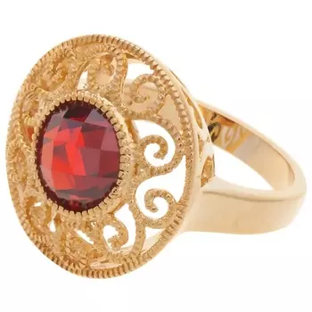 LJ Кольцо с гранатом "Восточное солнце"