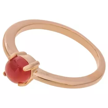 LJ Кольцо с красным агатом "1 камень"