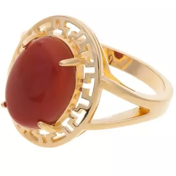 LJ Кольцо с красным агатом "Греческое"