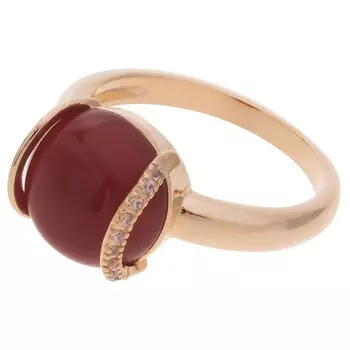LJ Кольцо с красным агатом "Элана'