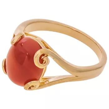 LJ Кольцо с красным агатом "Лагуна"