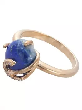 LJ Кольцо с лазуритом "Версаль"