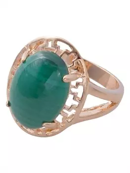 LJ Кольцо с малахитом "Греческое"