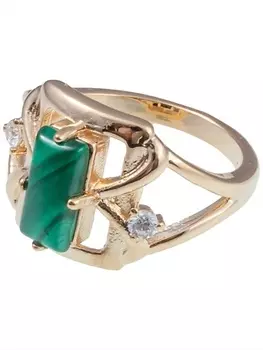 LJ Кольцо с малахитом "Леди-Ди"