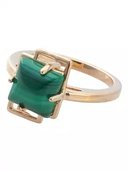 LJ Кольцо с малахитом "Трио"