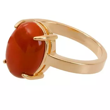 LJ Кольцо с яшмой "Овал"