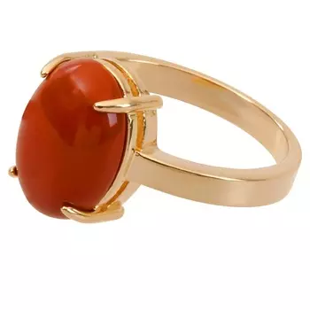 LJ Кольцо с яшмой "Овал"