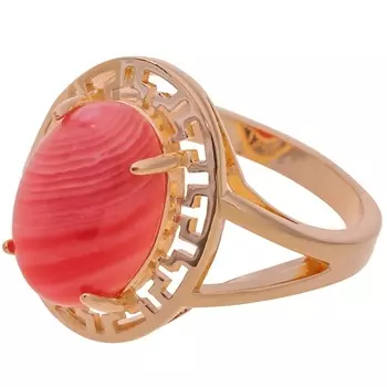 LJ Кольцо с родохрозитом "Греческое"