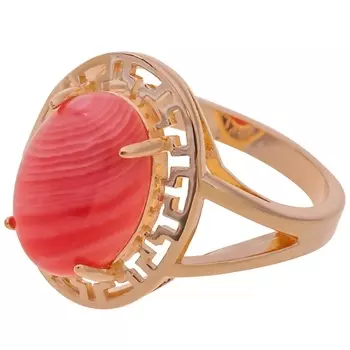 LJ Кольцо с родохрозитом "Греческое"