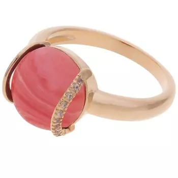 LJ Кольцо с родохрозитом "Элана'