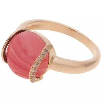 LJ Кольцо с родохрозитом "Элана'