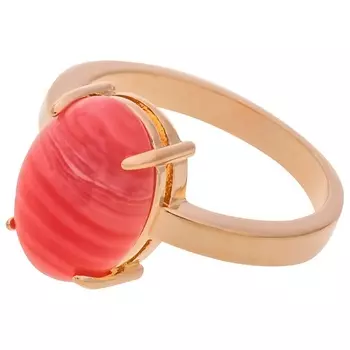 LJ Кольцо с родохрозитом "Овал"