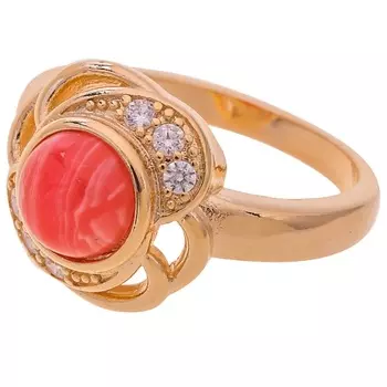LJ Кольцо с родохрозитом "Серенада"