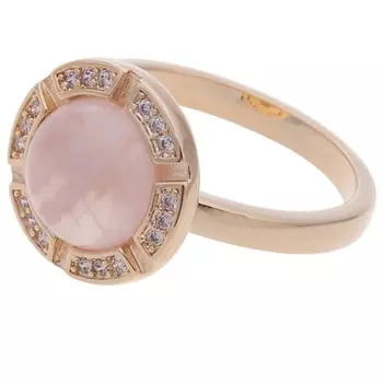 LJ Кольцо с розовым кварцем "Луна"