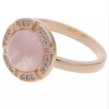 LJ Кольцо с розовым кварцем "Луна"