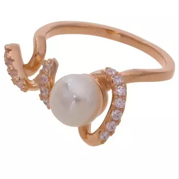 LJ Кольцо с жемчугом "Романтика"