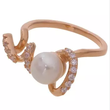 LJ Кольцо с жемчугом "Романтика"