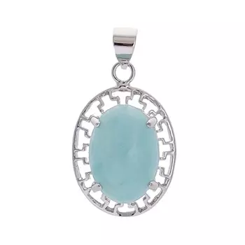 LJ Кулон с амазонитом "Греческий"