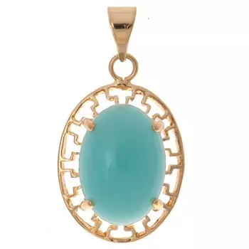 LJ Кулон с амазонитом "Греческий"