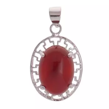 LJ Кулон с красным агатом "Греческий"