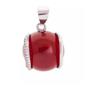 LJ Кулон с красным агатом "Элана"