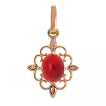 LJ Кулон с красным агатом "Констанция"