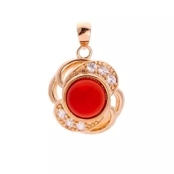 LJ Кулон с красным агатом "Серенада"